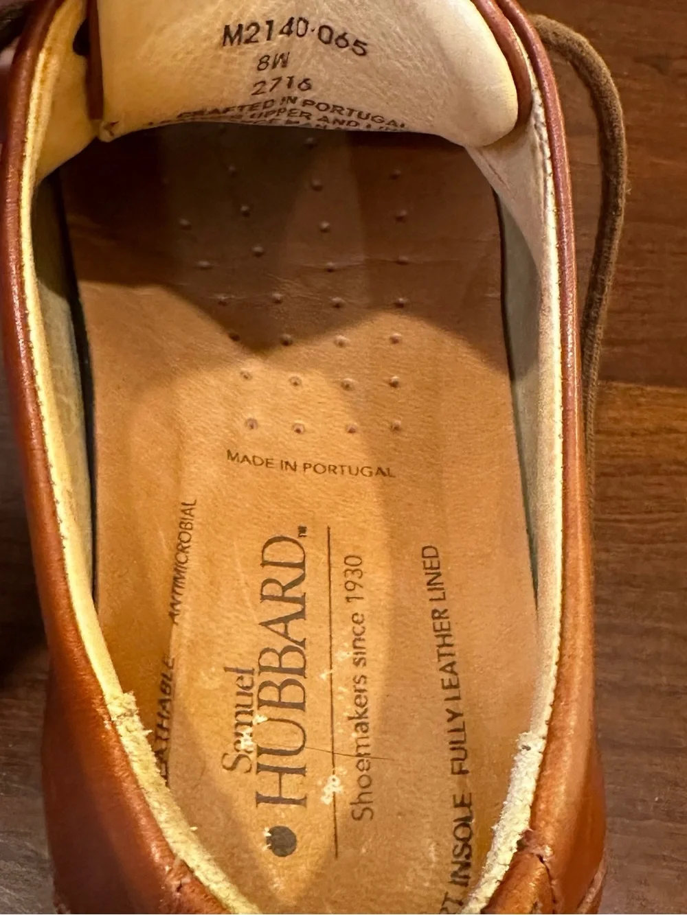 🌟HP🌟Samuel Hubbard Market Cap Dress Oxfords Whiskey Tan Cognac Leather PT 8W